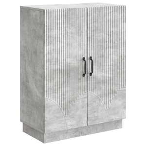 vidaXL Bufet Gri Beton 66 x 34, 5 x 87 cm Lemn prelucrat imagine
