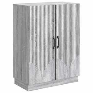 vidaXL Bufet Sonoma gri 66 x 34, 5 x 87 cm Lemn prelucrat imagine