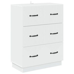vidaXL Dulap cu sertare Alb 66 x 34, 5 x 87 cm Lemn prelucrat imagine
