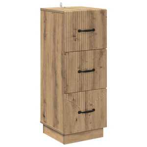 vidaXL Dulap cu sertare Stejar Artizanal 33 x 34, 5 x 87 cm imagine