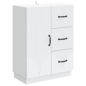 vidaXL Bufet cu sertar Alb 66 x 34, 5 x 87 cm Lemn prelucrat imagine