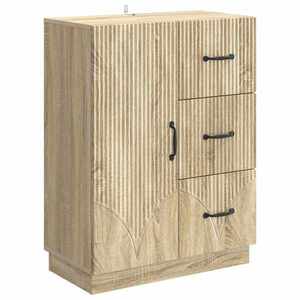 vidaXL Bufet cu sertar Stejar Sonoma 66 x 34, 5 x 87 cm Lemn prelucrat imagine