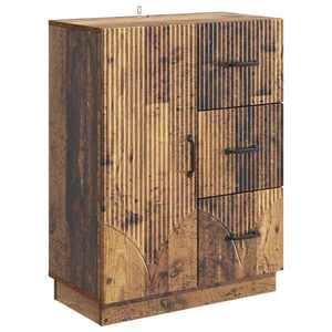 vidaXL Bufet cu sertar Lemn vechi 66 x 34, 5 x 87 cm Lemn prelucrat imagine
