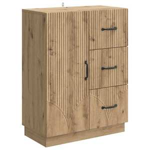 vidaXL Bufet Stejar Artizanal 66 x 34, 5 x 87 cm Lemn prelucrat imagine