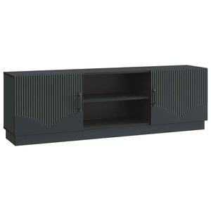 vidaXL Cabinet TV Negru 150 x 31 x 47 cm Lemn prelucrat imagine