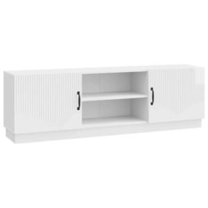 vidaXL Cabinet TV Alb foarte lucios 150 x 31 x 47 cm Lemn prelucrat imagine