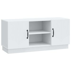 vidaXL Cabinet TV Alb 102 x 34, 5 x 47 cm Lemn prelucrat imagine