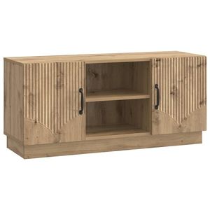 vidaXL Cabinet TV Stejar Artizanal 102 x 34, 5 x 47 cm Lemn prelucrat imagine