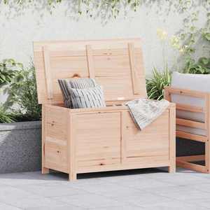 vidaXL Cutie de perne de exterior 100x50x56 cm din lemn masiv brad imagine
