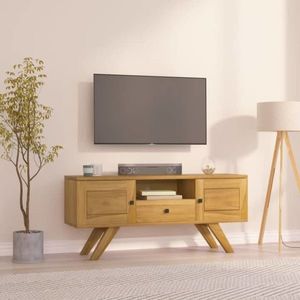 vidaXL Comodă TV, 110x30x50 cm, lemn masiv de tec imagine