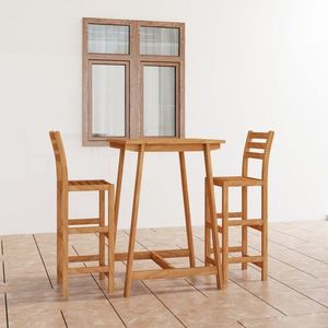 vidaXL Set bar de exterior , 3 piese , lemn masiv de acacia imagine