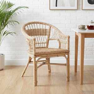 vidaXL Scaun stivuibil natural 60 x 60 x 81 cm Ratan imagine