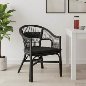 vidaXL Scaun stivuibil Negru 60 x 60 x 81 cm Ratan imagine