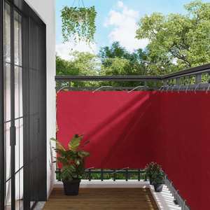 vidaXL Ecran de balcon Roșu 110 x 600 cm Material Oxford imagine