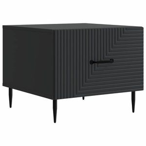 vidaXL Masă de cafea cu sertar Negru 49 x 50 x 40 cm Lemn prelucrat imagine