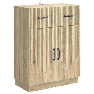 vidaXL Bufet cu sertar Stejar Sonoma 66 x 34, 5 x 87 cm Lemn prelucrat imagine