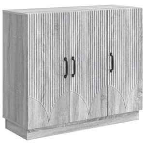 vidaXL Bufet Sonoma gri 89 x 34, 5 x 77 cm Lemn prelucrat imagine