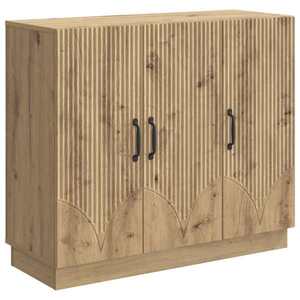vidaXL Bufet Stejar Artizanal 89 x 34, 5 x 77 cm Lemn prelucrat imagine