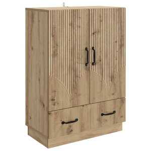 vidaXL Bufet Stejar Artizanal 66 x 34, 5 x 92 cm Lemn prelucrat imagine