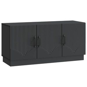 vidaXL Cabinet TV Negru 99 x 34, 5 x 47 cm Lemn prelucrat imagine