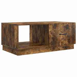 vidaXL Masă de cafea Stejar fumuriu 90 x 50 x 37 cm Lemn prelucrat imagine