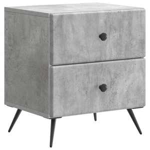 vidaXL Dulap de noapte Gri Beton 43 x 34, 5 x 47, 5 cm Lemn prelucrat imagine
