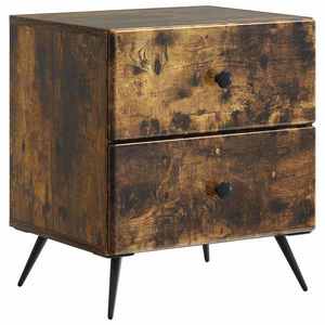 vidaXL Dulap de noapte cu sertar Stejar fumuriu 43 x 34, 5 x 47, 5 cm imagine