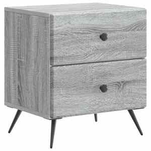 vidaXL Dulap de noapte Sonoma gri 43 x 34, 5 x 47, 5 cm Lemn prelucrat imagine