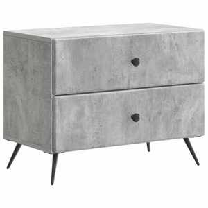 vidaXL Dulap de noapte Gri Beton 62 x 34, 5 x 47, 5 cm Lemn prelucrat imagine