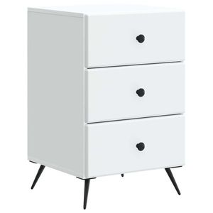 vidaXL Dulap de noapte cu sertar Alb 43 x 41 x 66, 5 cm Lemn prelucrat imagine