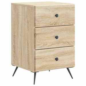 vidaXL Dulap de noapte Stejar Sonoma 43 x 41 x 66, 5 cm Lemn prelucrat imagine