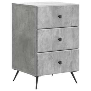 vidaXL Dulap de noapte Gri Beton 43 x 41 x 66, 5 cm Lemn prelucrat imagine