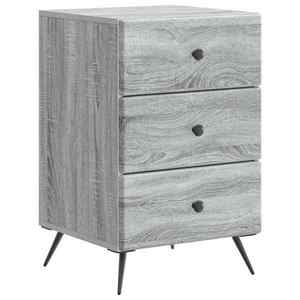 vidaXL Dulap de noapte Sonoma gri 43 x 41 x 66, 5 cm Lemn prelucrat imagine