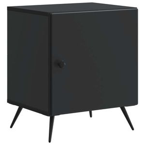 vidaXL Dulap de noapte Negru 43 x 34, 5 x 50 cm Lemn prelucrat imagine