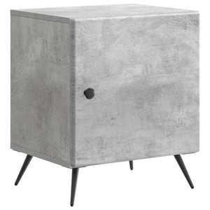 vidaXL Dulap de noapte Gri Beton 43 x 34, 5 x 50 cm Lemn prelucrat imagine