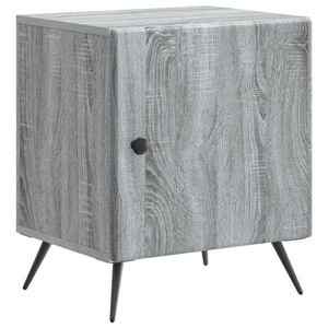 vidaXL Dulap de noapte Sonoma gri 43 x 34, 5 x 50 cm Lemn prelucrat imagine