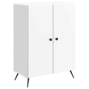 vidaXL Bufet Alb foarte lucios 66 x 34, 5 x 90 cm Lemn prelucrat imagine