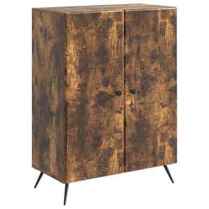 vidaXL Bufet Stejar fumuriu 66 x 34, 5 x 90 cm Lemn prelucrat imagine