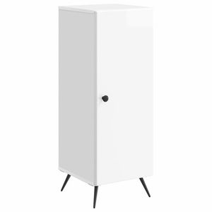 vidaXL Bufet Alb foarte lucios 33 x 34, 5 x 90 cm Lemn prelucrat imagine
