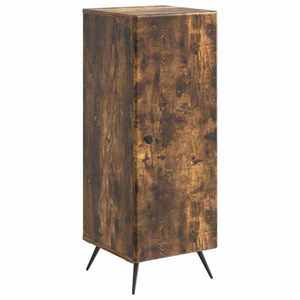 vidaXL Bufet Stejar fumuriu 33 x 34, 5 x 90 cm Lemn prelucrat imagine