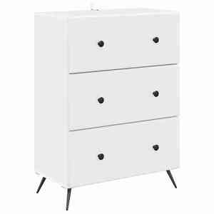 vidaXL Dulap cu sertare Alb 66 x 34, 5 x 90 cm Lemn prelucrat imagine