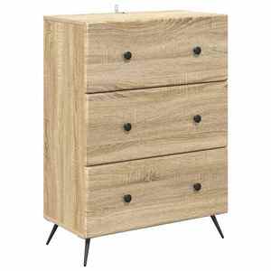 vidaXL Dulap cu sertare Stejar Sonoma 66 x 34, 5 x 90 cm Lemn prelucrat imagine