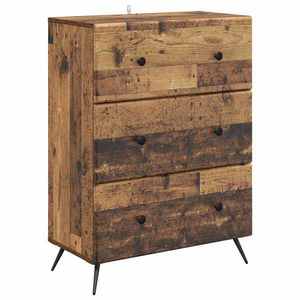 vidaXL Dulap cu sertare Lemn vechi 66 x 34, 5 x 90 cm Lemn prelucrat imagine