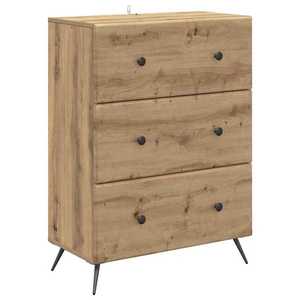 vidaXL Dulap cu sertare Stejar Artizanal 66 x 34, 5 x 90 cm imagine