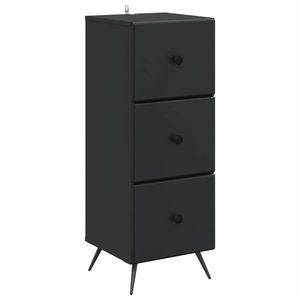 vidaXL Dulap cu sertare Negru 33 x 34, 5 x 90 cm Lemn prelucrat imagine