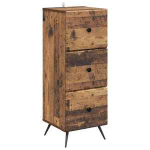 vidaXL Dulap cu sertare Lemn vechi 33 x 34, 5 x 90 cm Lemn prelucrat imagine