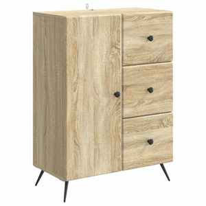 vidaXL Bufet cu sertar Stejar Sonoma 66 x 34, 5 x 90 cm Lemn prelucrat imagine