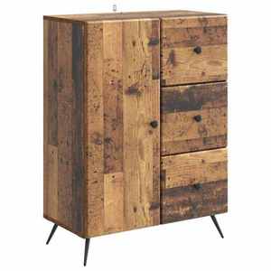 vidaXL Bufet cu sertar Lemn vechi 66 x 34, 5 x 90 cm Lemn prelucrat imagine
