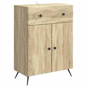 vidaXL Bufet cu sertar Stejar Sonoma 66 x 34, 5 x 90 cm Lemn prelucrat imagine