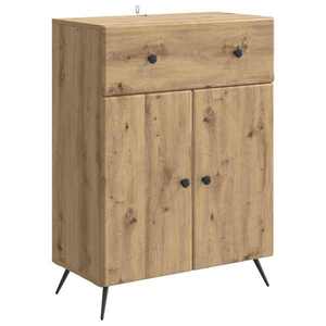 vidaXL Bufet Stejar Artizanal 66 x 34, 5 x 90 cm Lemn prelucrat imagine
